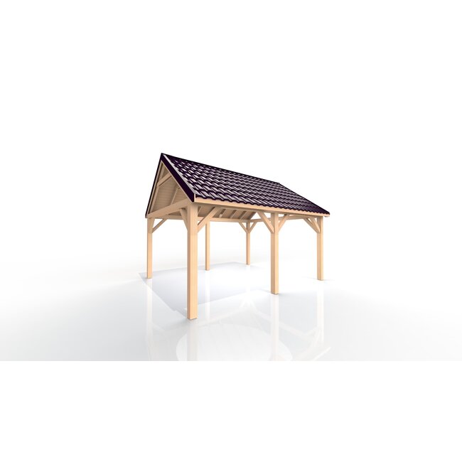 Douglas overkapping met puntdak 500x400 cm | 5x4 m