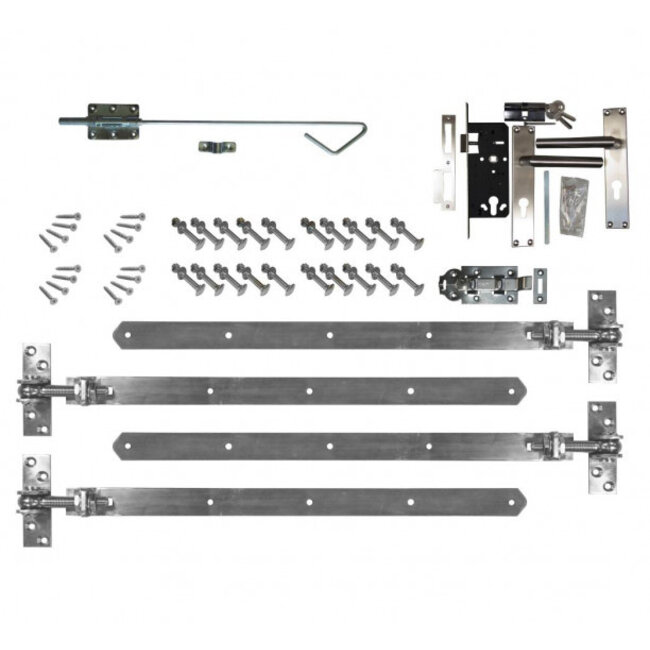 Douglas opgeklampte deur dubbel onbehandeld met kozijn
