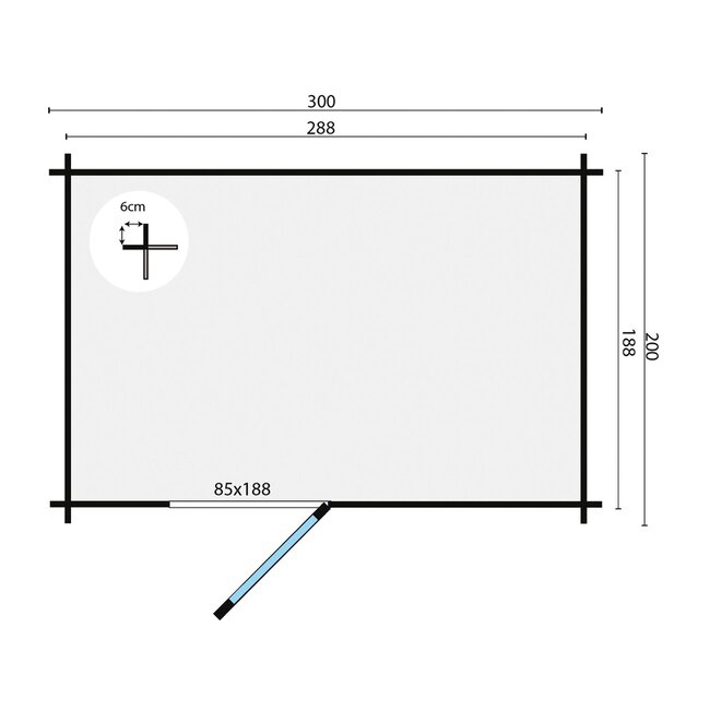 Blokhut Novalie | Modern Tuinhuis met Plat Dak