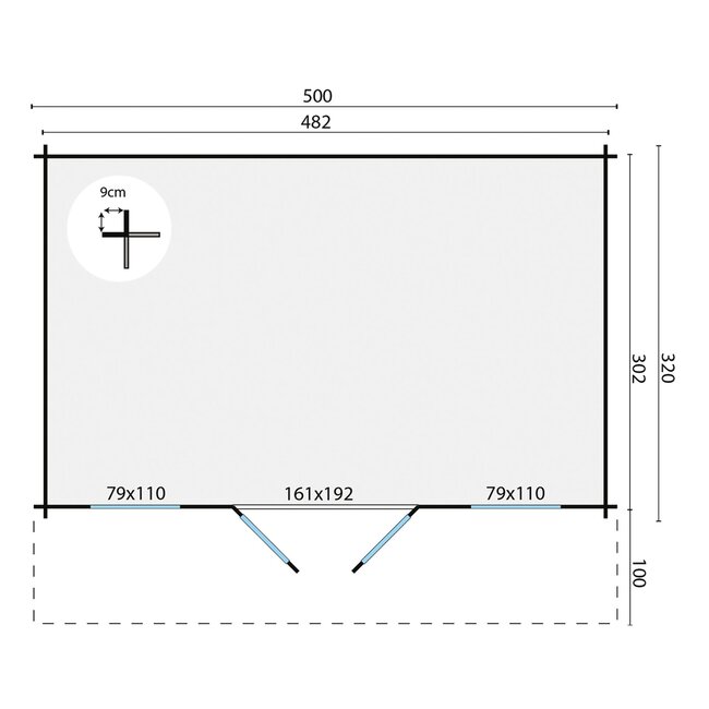 Blokhut Skyler | Grote Blokhut Kopen