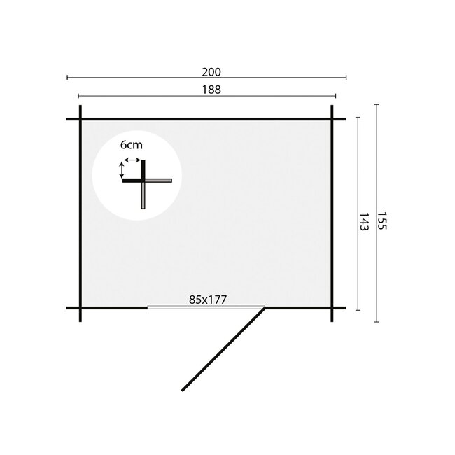 Kleine Blokhut Irina | Klein Opbergschuurtje