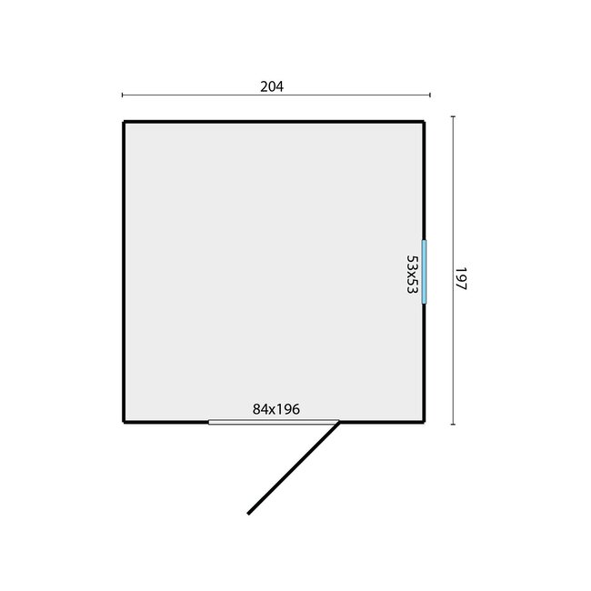 Tuinhuis Olaf | Tuinhuis 2x2 Meter