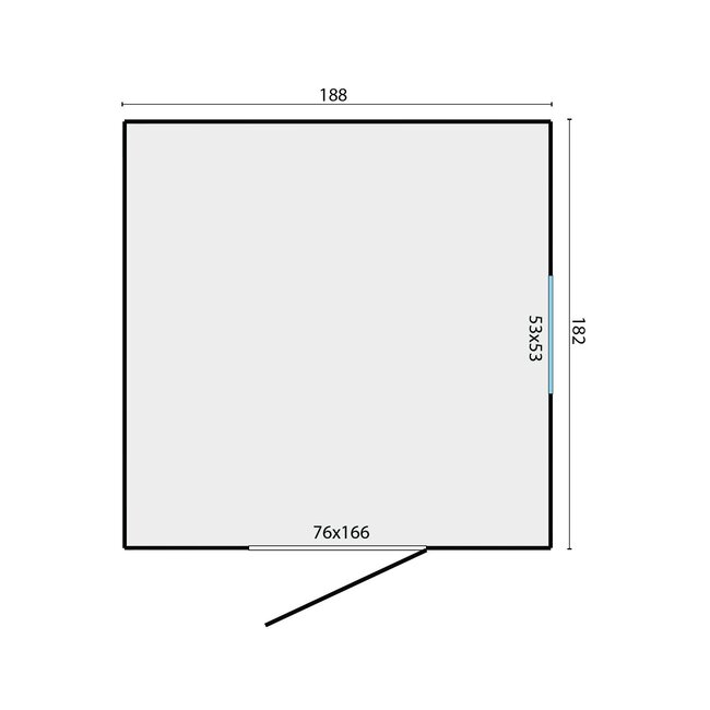 Tuinhuis Boudewijn | Tuinhuisje Vierkant 180x180