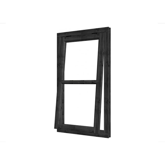 Douglas uitzetraam steel look met kozijn