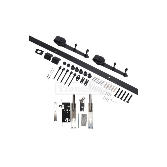 Douglas schuifdeur enkel 3vaks steel look