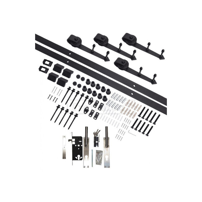 Douglas schuifdeur dubbel 4vaks steel look