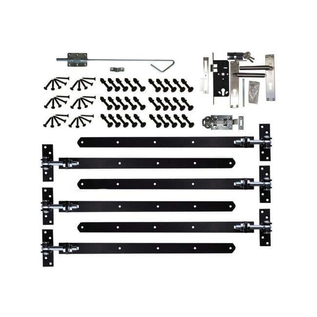 Douglas opgeklampte deur dubbel  XL onbehandeld met kozijn en bovenraam