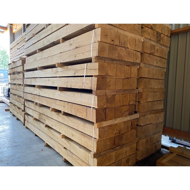 Eiken Balk 200 x 200 mm (20 x 20 cm) Fijnbezaagd