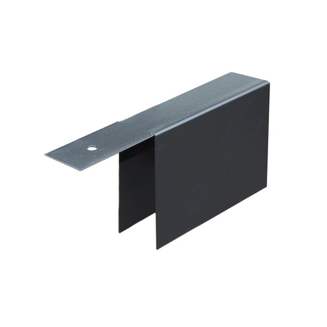 Sleufpaal | Schutting met Stapelprofielen | Wit / Grijs