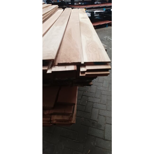 B-KEUS Eiken Halfhouts vellingdeel / Eiken dakbeschot Extra breed