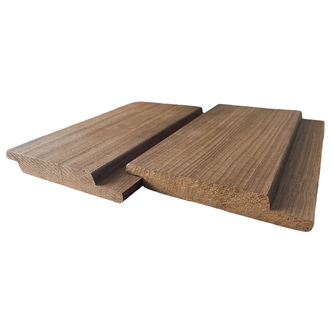 Fraké Thermisch Gemodificeerd Channelsiding | 20x127mm | Gevelbekleding | Thermohout