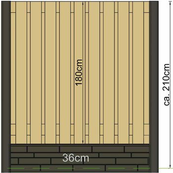 Betonpalen met sleuf 11,5x11,5