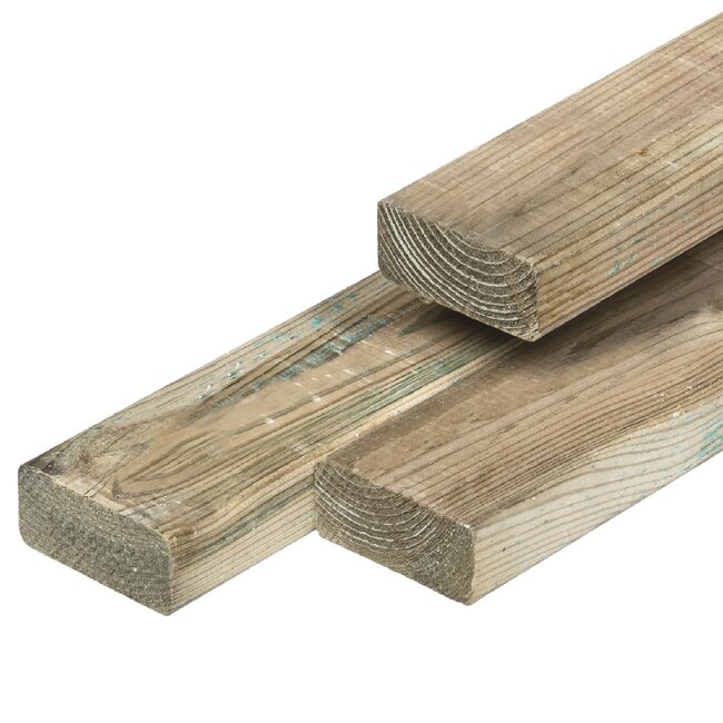 Sleufpaal | Hout Beton Schutting met Sleuf i.c.m. Tuinscherm | Wit / Grijs