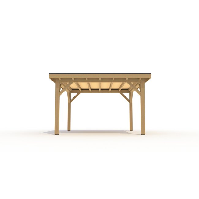 Eiken Overkapping Robuust Bouwpakket | 400x400 cm | 4x4 m