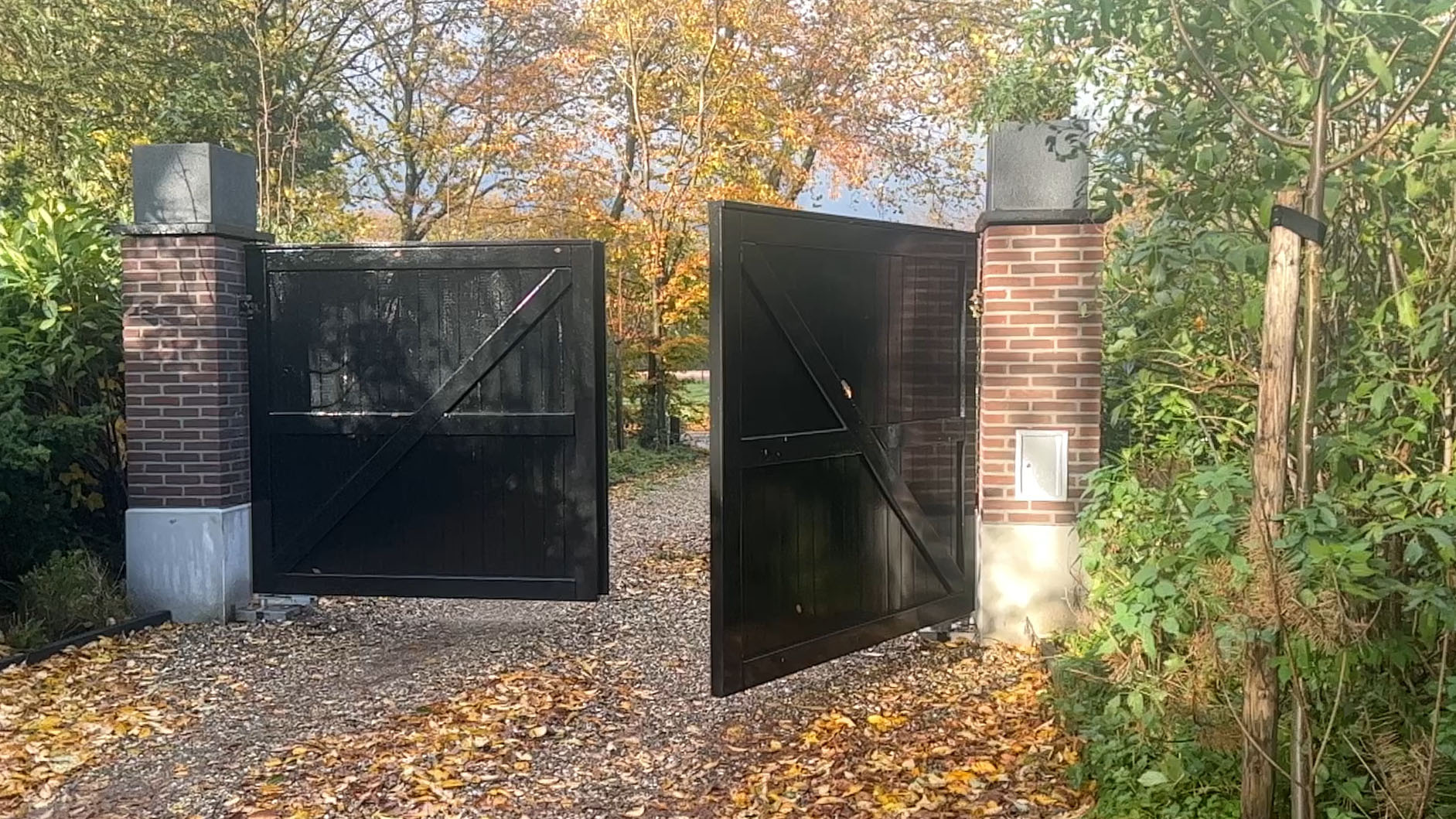 Houten poort op maat