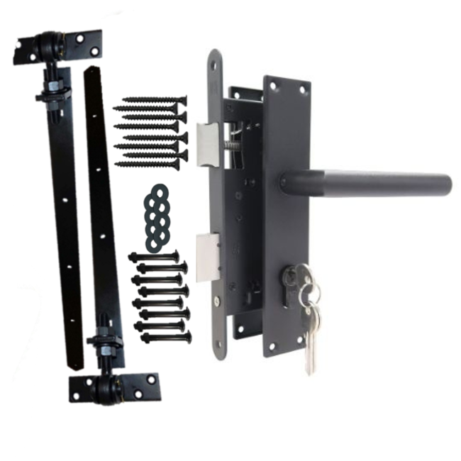 Dichte deur met douglas kozijn | Schuurdeur met kozijn