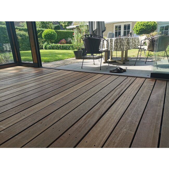 Bankirai Vlonderplanken 21x145mm | Hardhouten Vlonderplank