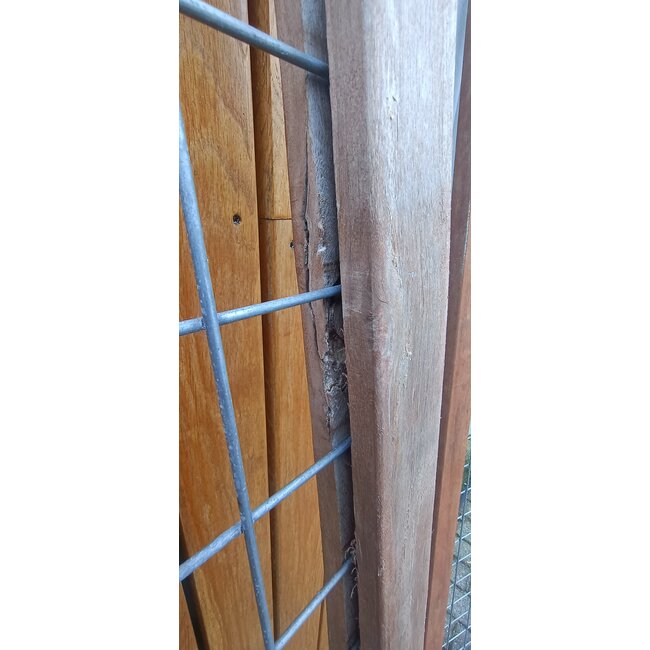 Gaaselement met kader | H180xB90cm | Onbehandeld hardhout | Winkel Actie