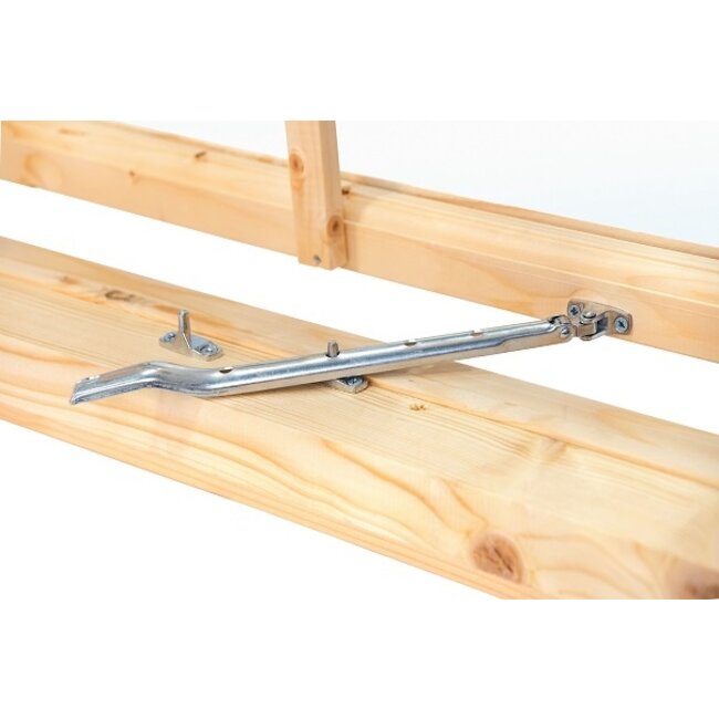 Vuren Uitzetraam en kozijn met roedes W2 | B112xH77cm