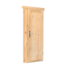 Vuren deur DL10 met kozijn | B83xH188cm
