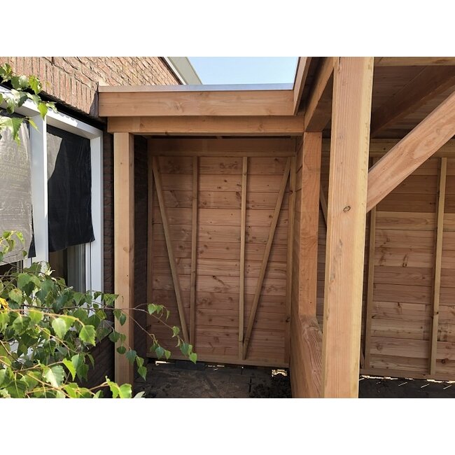 Douglas overkapping met flex fence Utrecht