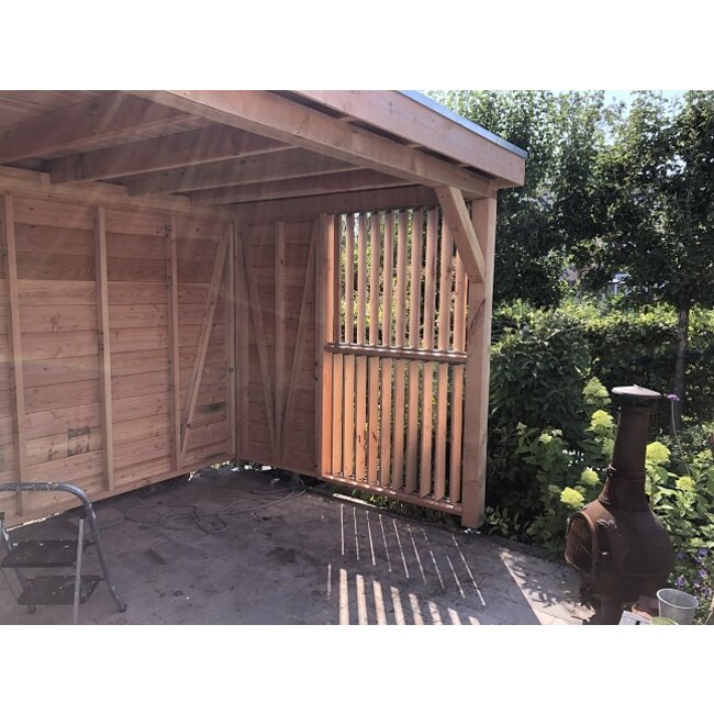 Douglas overkapping met flex fence Utrecht