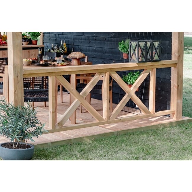 Tuindeco Kruishekwerk Red Class Wood