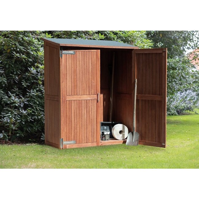 Tuinkast hardhout Montevideo incl. dakleer