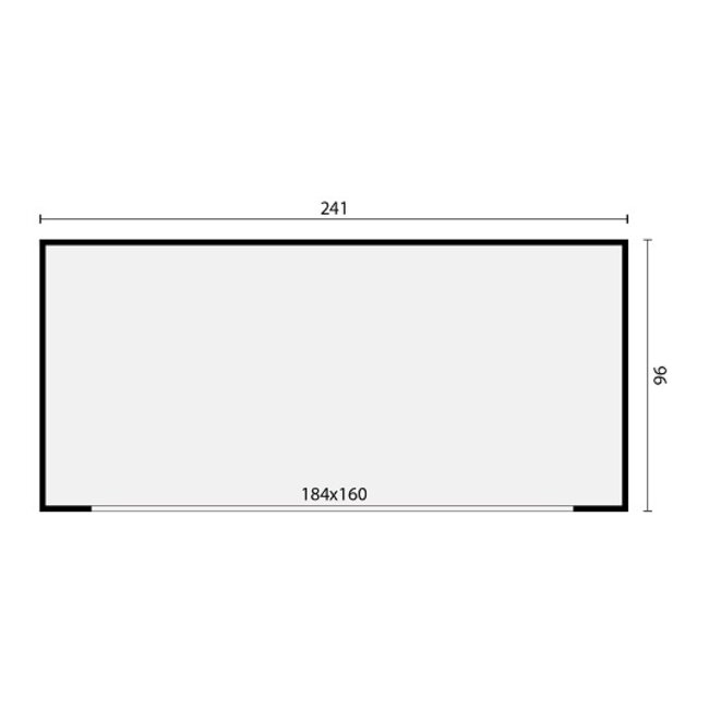 Red Class Wood containerberging Durbin 214 x 96 x 170 cm