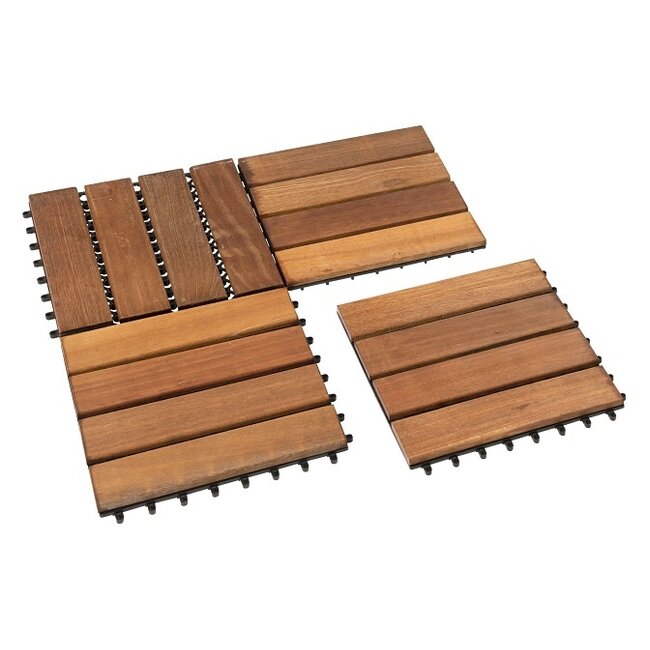 Tuintegel hardhout Bangkirai Siantar 30x30cm