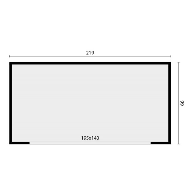 Zwart gespoten douglas containerberging Brooklyn