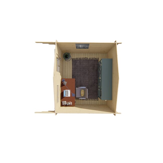 Blokhut Björn | Tuinhuis met Luifel