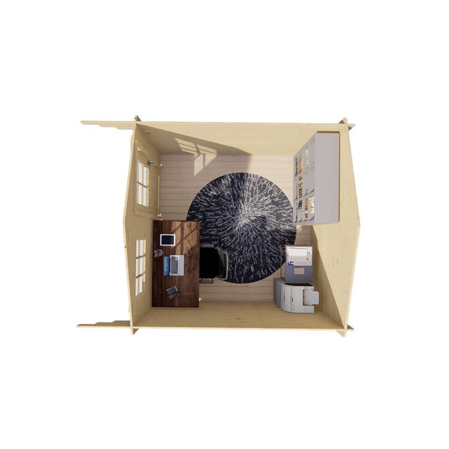 Blokhut BoBlokhut Bo | Klein Tuinhuisje met Luifel