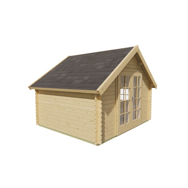 Blokhut Skov | Tuinhuis Met Puntdak 3,5x3 Meter