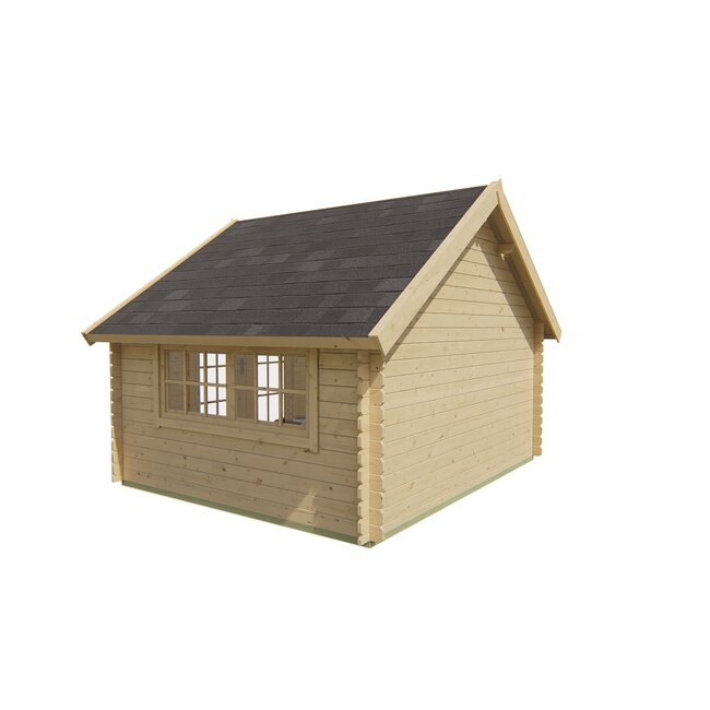 Blokhut Skov | Tuinhuis Met Puntdak 3,5x3 Meter