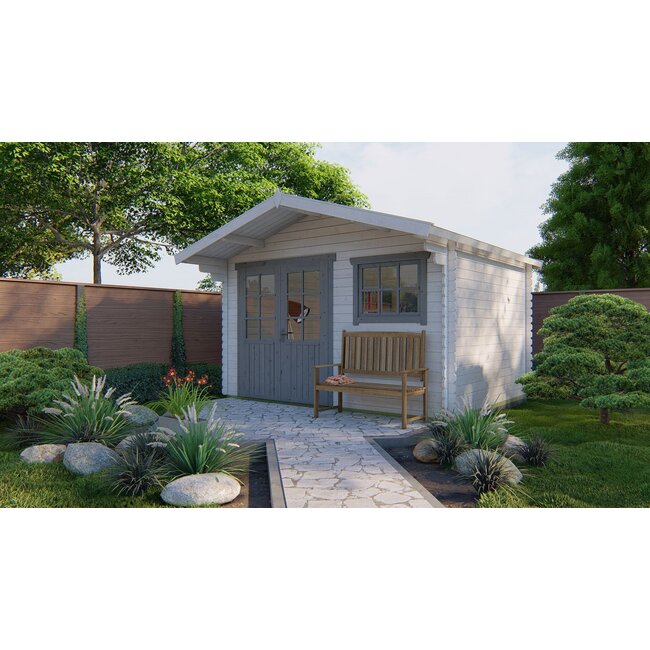 Blokhut Ingmar met Luifel | Goedkope Blokhut