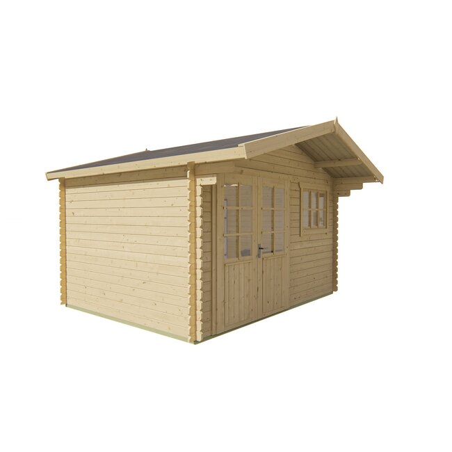 Blokhut Ingmar met Luifel | Goedkope Blokhut