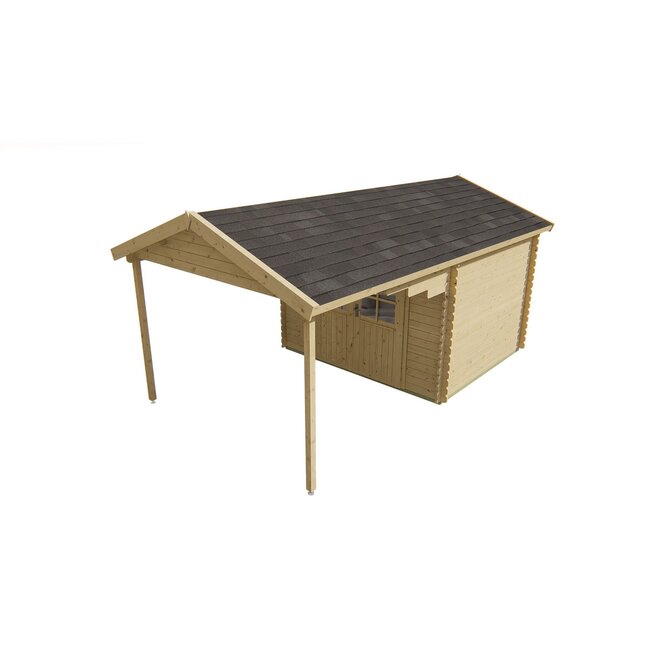 Blokhut Georg | Tuinhuis met Grote Luifel