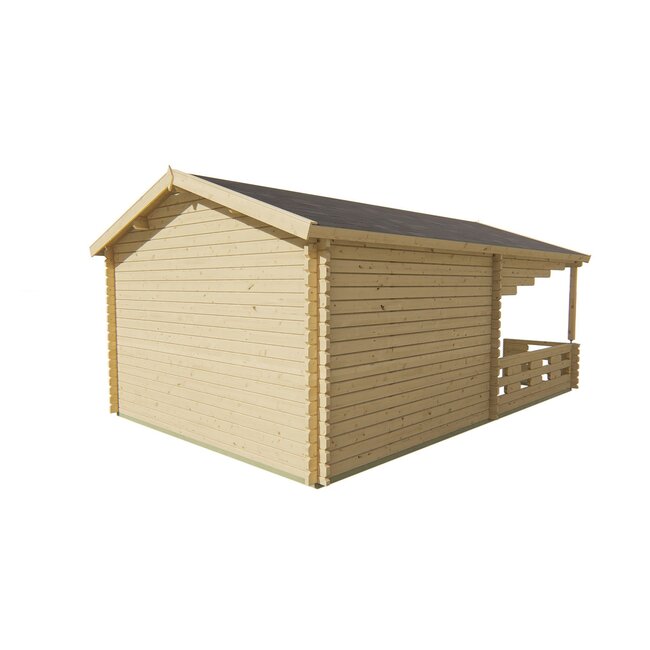 Blokhut Sanstrov | Tuinhuis met Brede Luifel