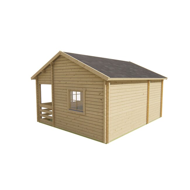 Blokhut Edelweiss met Verdieping | Luxe Tuinhuis 6x5,1 Meter