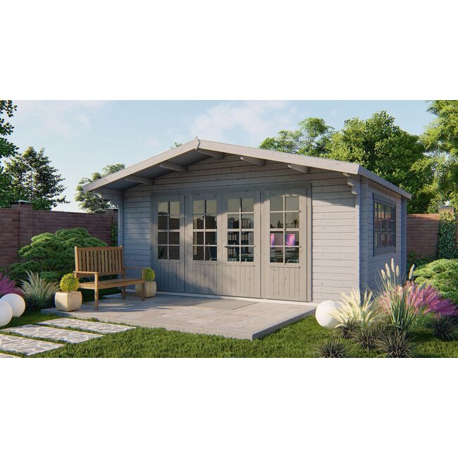 Blokhut Newcastle | Groot Tuinhuis met Luifel