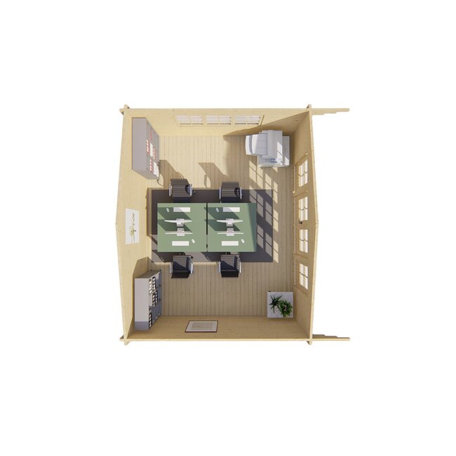 Blokhut Newcastle | Groot Tuinhuis met Luifel