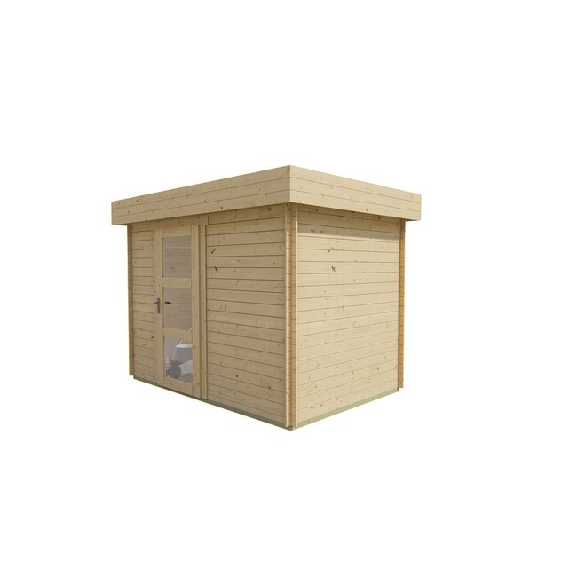 Blokhut Novalie | Modern Tuinhuis met Plat Dak