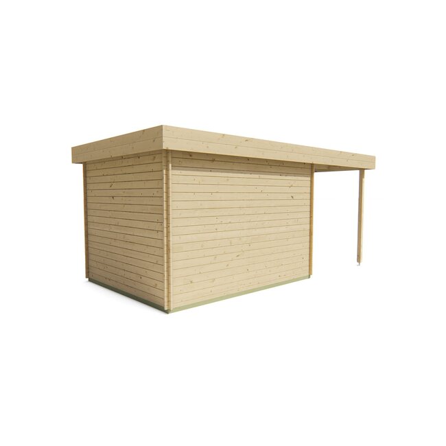 Moderne Blokhut met Overkapping Extramodern