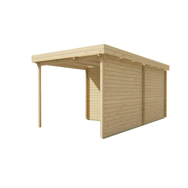 Blokhut Brenda | Tuinhuis met Overkapping