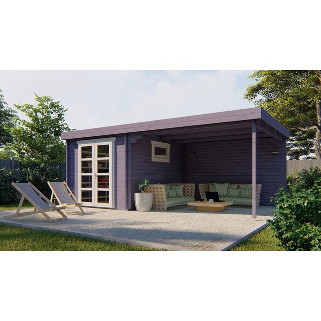 Blokhut Diederick | Overkapping met Berging