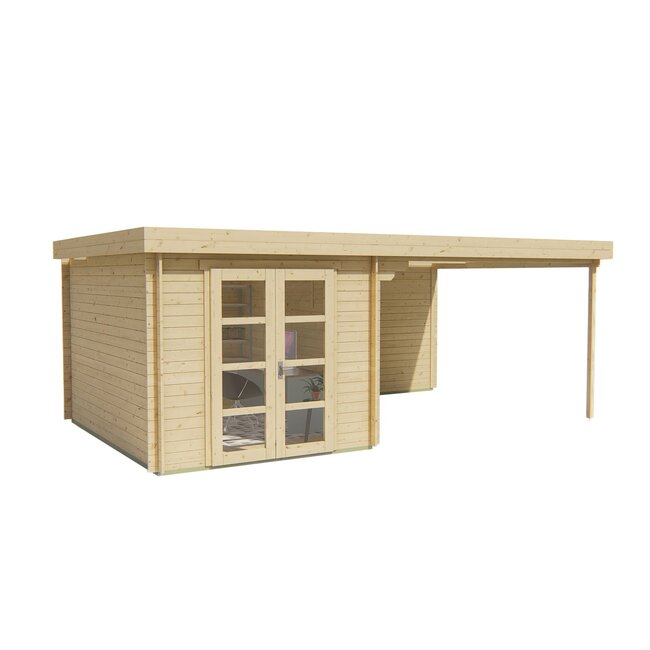 Blokhut Diederick | Overkapping met Berging