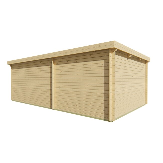 Blokhut Gunnar | Tuinhuis met Overkapping 7,5x4