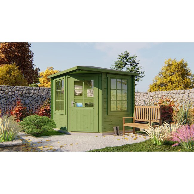 Blokhut Jos | Compact Tuinhuis 2,5x2,5 Meter