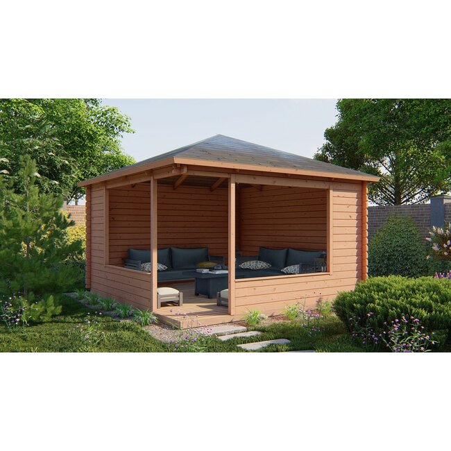 Blokhutprieel Marit | Overkapping 4x4